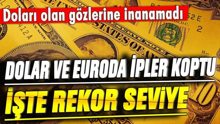 Türkiye korkunç bir güne uyandı: İşte rekor kıran doların son durumu
