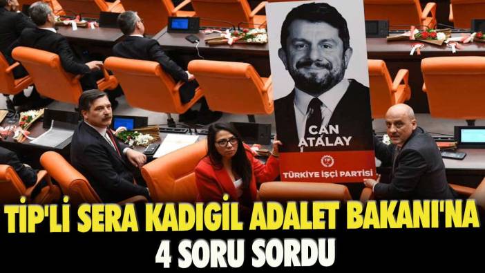 TİP'li Sera Kadıgil Adalet Bakanı'na 4 soru sordu