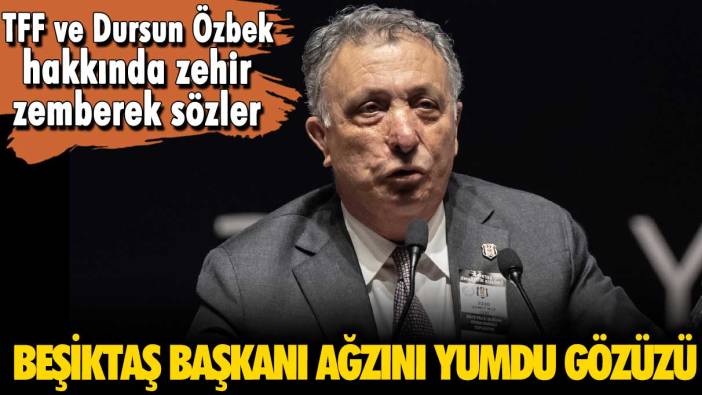 Ahmet Nur Çebi'den TFF ve Dursun Özbek hakkında zehir zemberek sözler