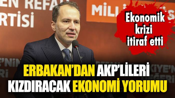 Fatih Erbakan'dan AKP'lileri kızdıracak ekonomi yorumu: "Milletimiz kurtarılmayı beklemekte"