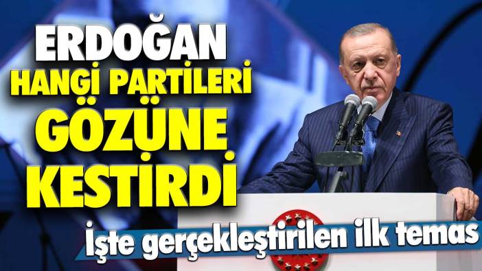 Erdoğan hangi partileri gözüne kestirdi? İşte gerçekleştirilen ilk temas