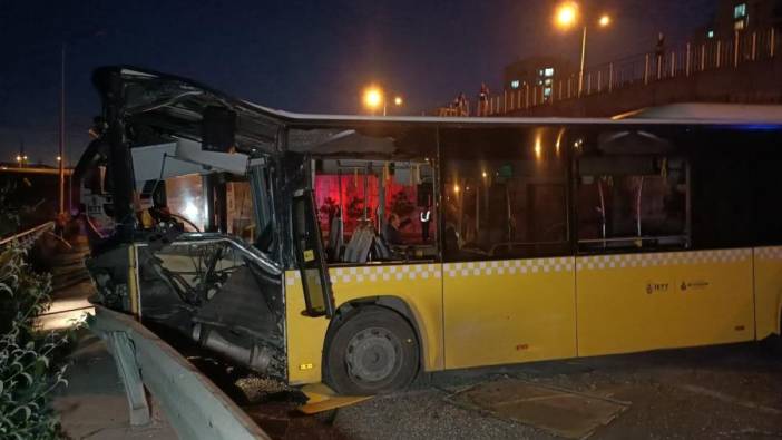 Başakşehir'de İETT kazası: Alt yola düştü!