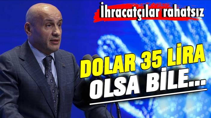 İhracatçılar rahatsız! Dolar 35 lira olsa bile...