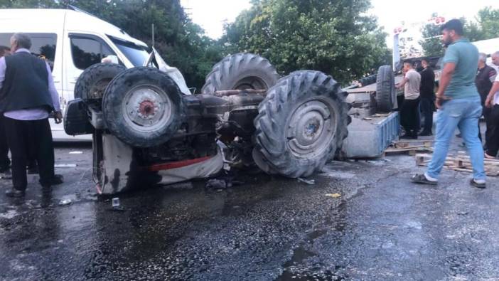 Gaziantep'te servisle traktör çarpıştı: 1 ölü