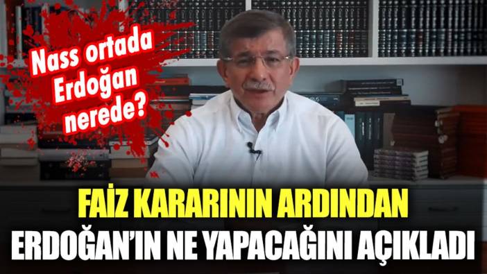 Ahmet Davutoğlu, faiz kararının ardından Erdoğan'ın ne yapacağını açıkladı: "Sıradaki hamle..."