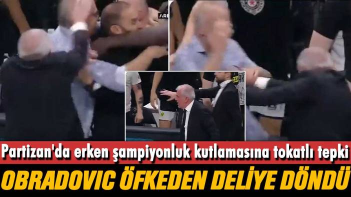 Partizan'da erken şampiyonluk kutlamasına tokatlı tepki: Obradovic öfkeden deliye döndü