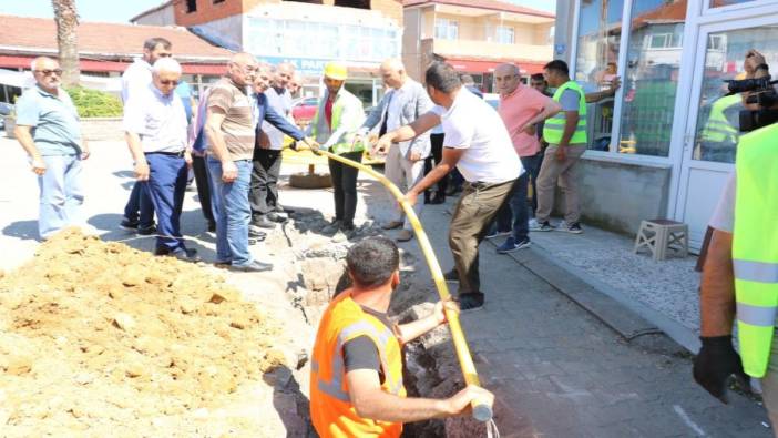 Zonguldak Kandilli'de doğal gaz için ilk kazma