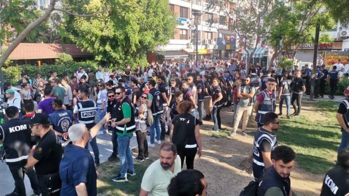 İzmir'de LGBT yürüşünde çok sayıda gözaltı
