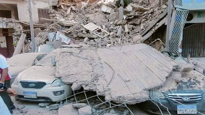 Mısır’da 13 katlı bina çöktü! 1 kişi hayatını kaybetti! 8 kişi kayıp!