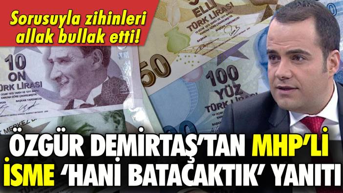 Özgür Demirtaş'tan MHP'li isme 'Hani ülke batacaktı' yanıtı!