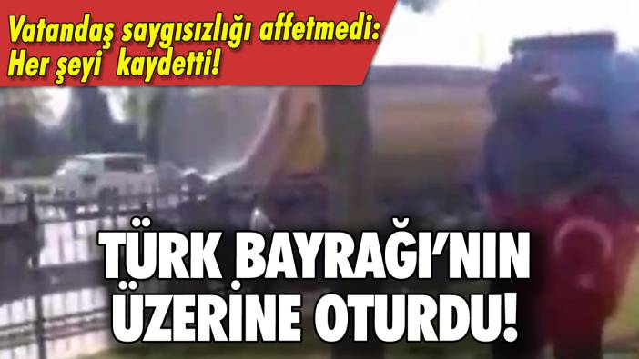 Sultangazi'de Türk Bayrağı'na saygısızlık: Vatandaş affetmedi!