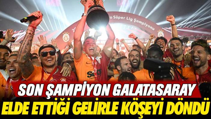 Galatasaray elde ettiği gelirle köşeyi döndü