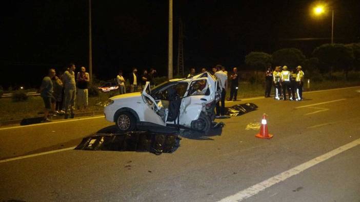 Samsun'da bir otomobil önündeki araca çarptı: Ölü ve yaralılar var