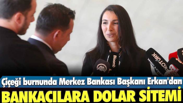 Çiçeği burnunda Merkez Bankası Başkanı Hafize Gaye Erkan'dan bankacılara dolar sitemi