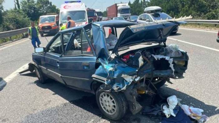 Anadolu Otoyolu'nda feci kaza: 5 çocuk 8 yaralı