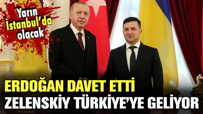 Erdoğan davet etti, Zelenskiy yarın İstanbul'a gelecek