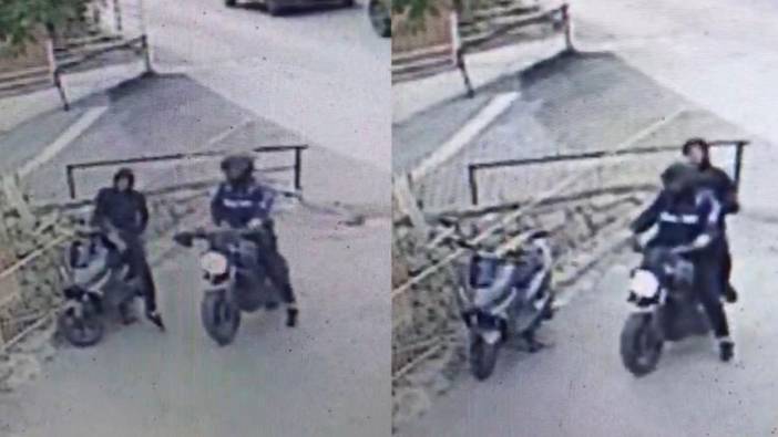 Bursa'daki hırsızlık an be an kameralarda: Motosikletle gelip motosiklet çaldılar