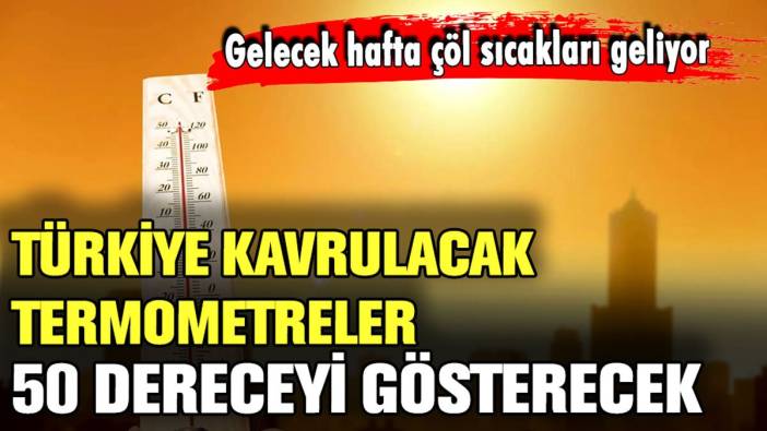 Türkiye'ye çöl sıcakları geliyor: Termometreler 50 dereceyi gösterecek