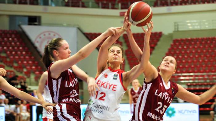 U18 Kız Basketbol Milli Takımı, Letonya’yı bozguna uğrattı