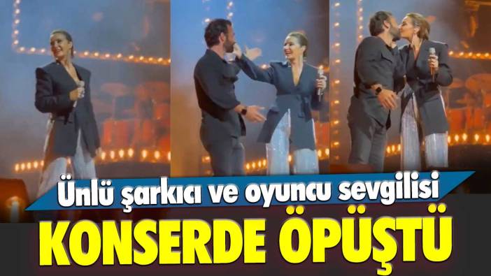 Ünlü şarkıcı Sıla ile oyuncu sevgilisi İlker Kaleli konserde dudak dudağa öpüştü: Daha güzel bir akşam olamaz