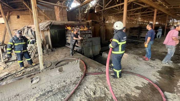 Tokat'ta fabrikada çıkan yangın büyümeden söndürüldü