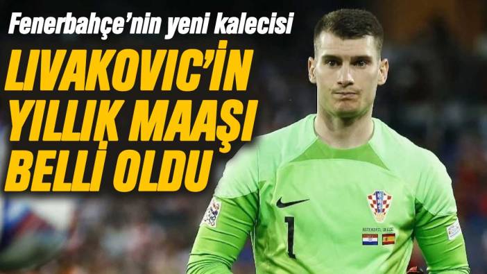 Fenerbahçe, yeni kalecisi Livakovic'e yıllık ne kadar maaş verecek