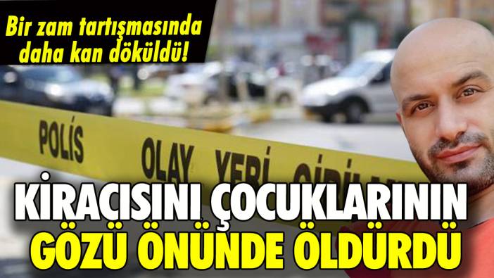 İstanbul'da ev sahibi, kiracısını çocuklarının yanında öldürdü