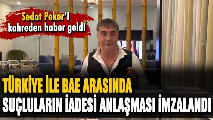 Sedat Peker iade edilecek mi? Türkiye ile BAE arasında 'suçluları iade' anlaşması imzalandı