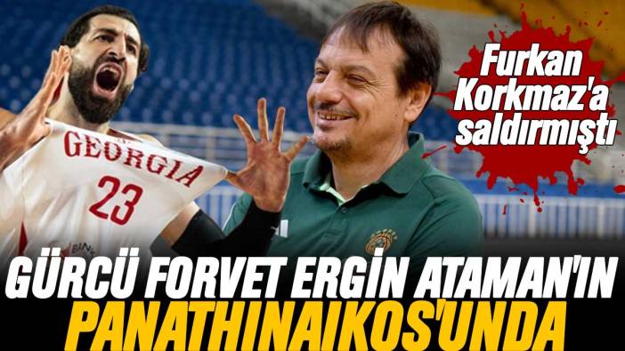 Milli basketbolcu Furkan Korkmaz'a saldırmıştı: Gürcü forvet Ergin Ataman'ın Panathinaikos'unda