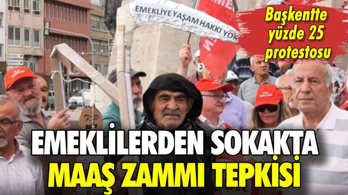 Emeklilerden Ankara'da yüzde 25 zam tepkisi