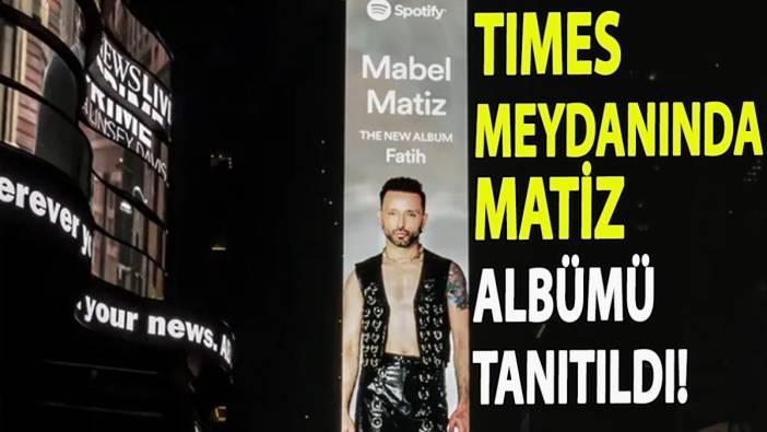 New York Times meydanında Mabel Matiz albümü tanıtıldı!