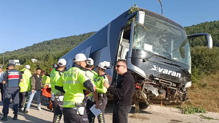 Bolu'da yolcu otobüsü yoldan çıktı: 14 yaralı!