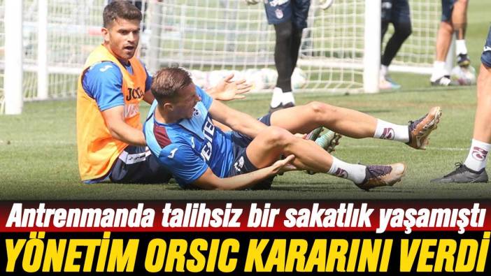 Antrenmanda talihsiz bir sakatlık yaşamıştı: Trabzonspor Mislav Orsic için kararını verdi