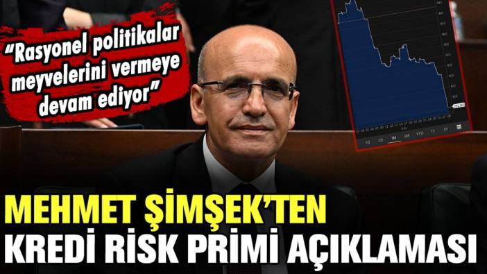 Mehmet Şimşek'ten CDS paylaşımı: "Rasyonel politikalar meyvelerini vermeye devam ediyor"