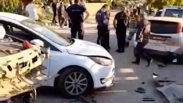 Ankara'da 10 aracın karıştığı zincirleme kaza!