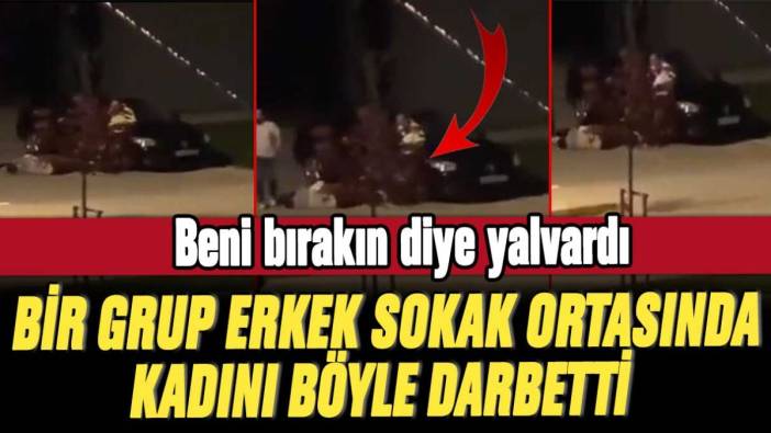 İstanbul Pendik'te gece yarısı beni bırakın diye yalvardı: Bir grup erkek sokak ortasında kadını böyle darbetti