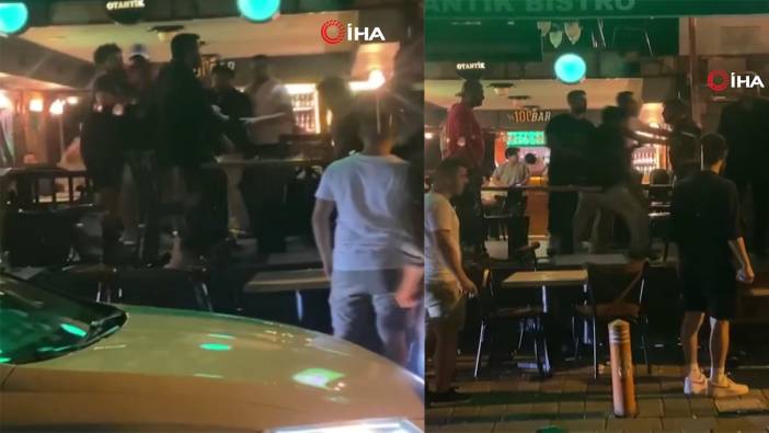 Kadıköy'de bar kavgası: Birbirlerine girdiler