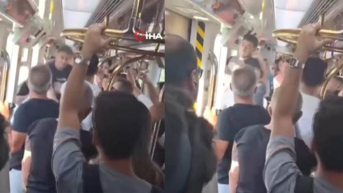 Grev bitti, Kavga başladı: İzmir metrosunda yumruk yumruğa kavga