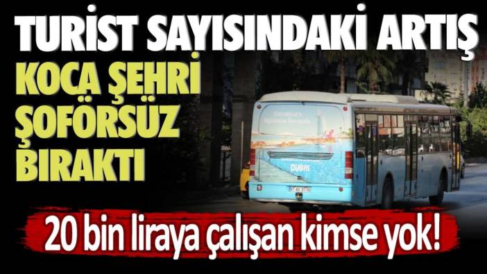 Turizm sayısındaki artış Antalya'yı şoförsüz bıraktı! 20 bin liraya çalışan kimse yok