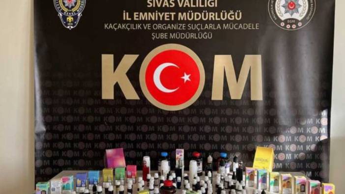 Sivas'ta kaçak elektronik sigara operasyonu