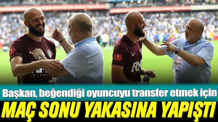 Murat Sancak, Cluj'da beğendiği oyuncuyu transfer etmek için maç sonu yakasına yapıştı