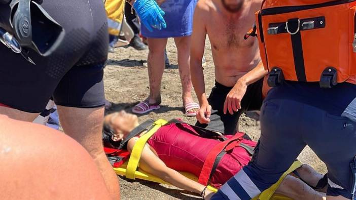 Sinop'ta boğulan kadın son anda kurtarıldı
