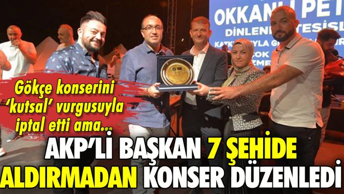 AKP'li Sandıklı Belediye Başkanı 7 şehidin olduğu gün konser düzenledi