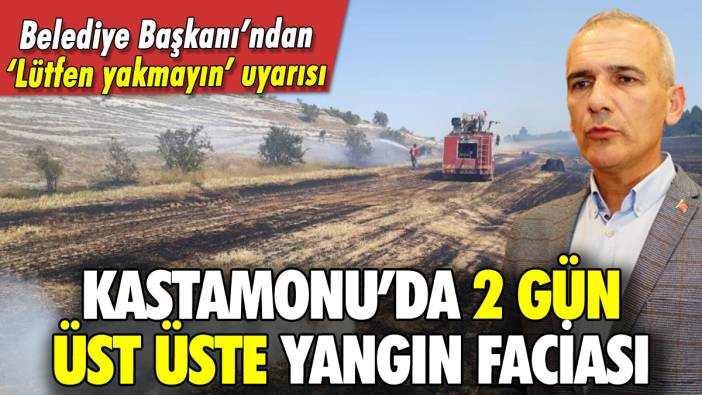 Kastamonu'da yangın alarmı: Belediye Başkanı 'Lütfen yakmayın' diye uyardı