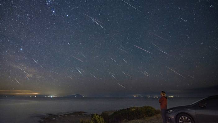 Tuz Gölündeki meteor yağmuru görenleri büyüledi