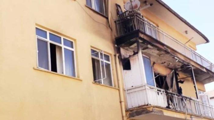Ankara'da buzdolabı patladı, ev alev aldı