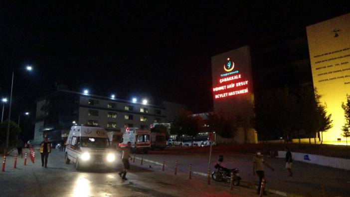 Çanakkale'de devlet hastanesinden hasta tahliyesi