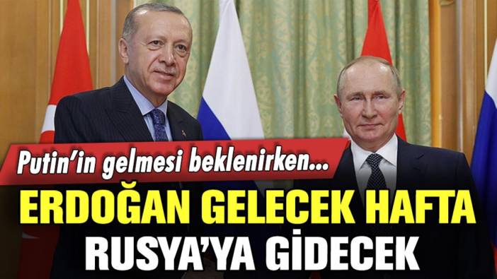 Cumhurbaşkanı Erdoğan, gelecek hafta Rusya'da Putin'le görüşecek