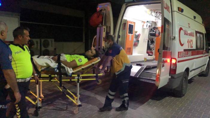 Gemlik’te yaralanan polis memuru hastaneye sevk edildi