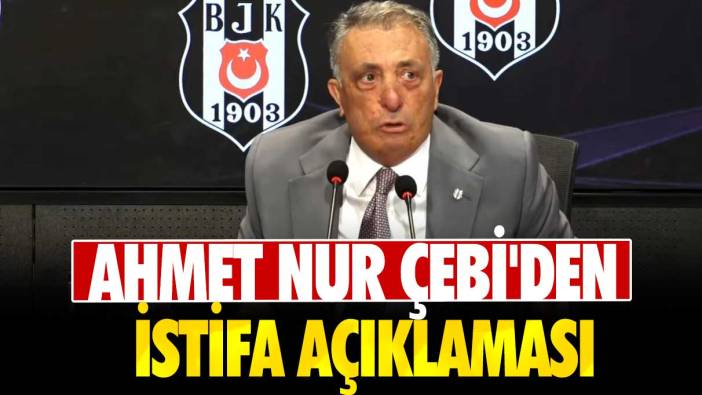 Ahmet Nur Çebi'den istifa açıklaması